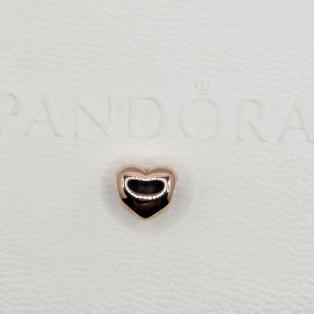 ❤️Authentic Pandora ⭐️RETIRED⭐️ ROSE HEART CHARM - Picture 6 of 6